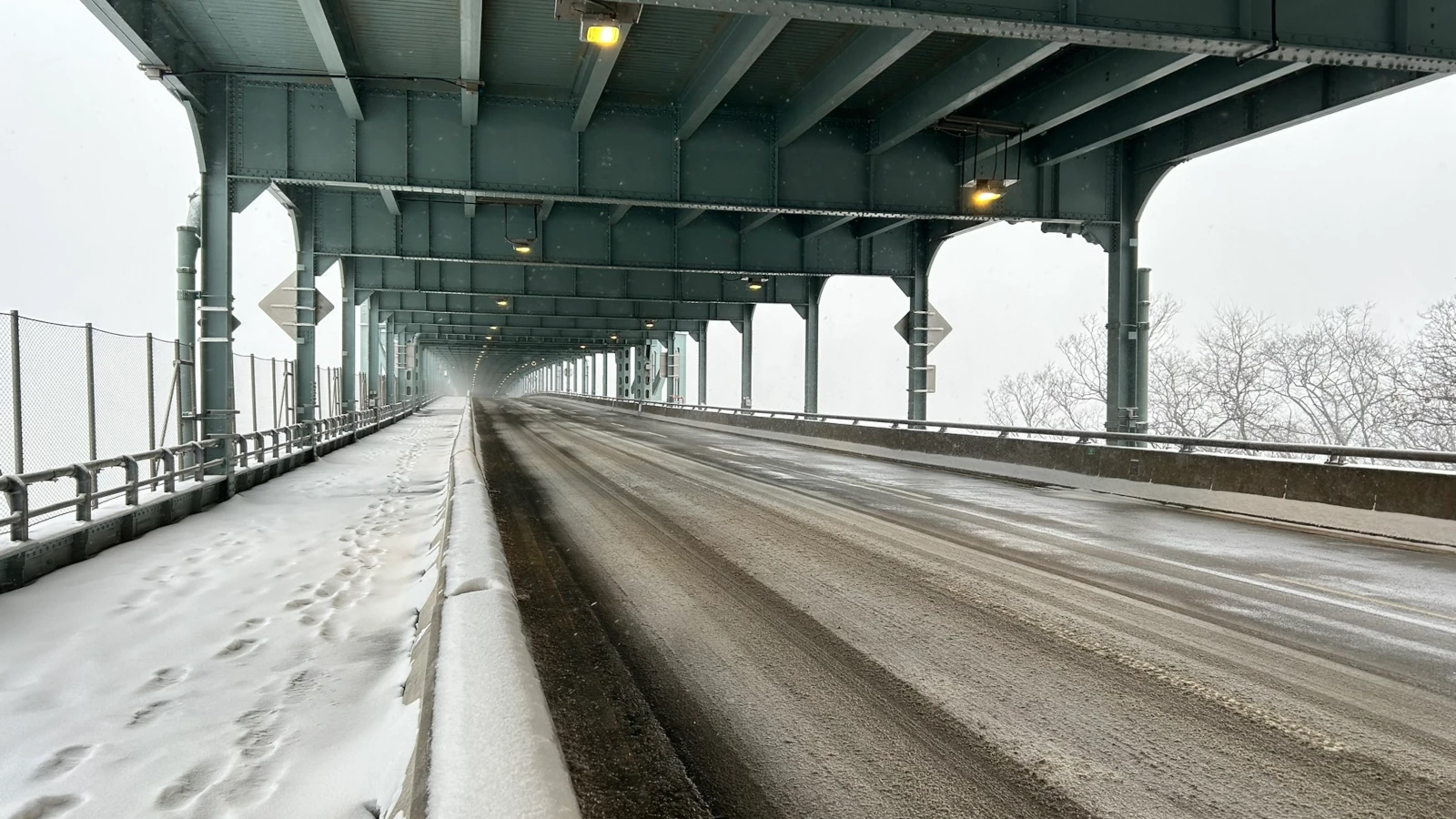 The Henry Hudson Bridge.